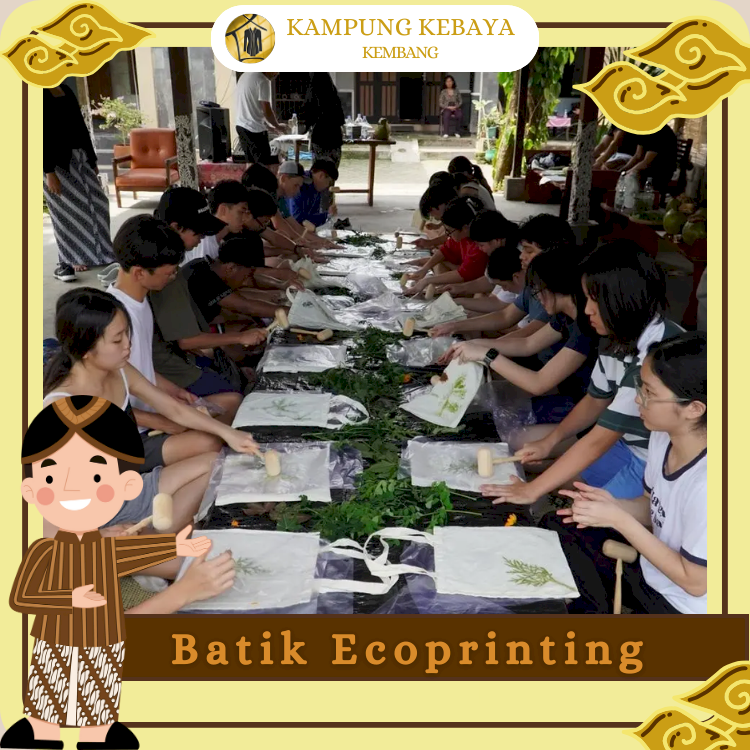 kkb5. Batik Ecoprinting / Batik Malam Course - Kampung Kebaya Kembang